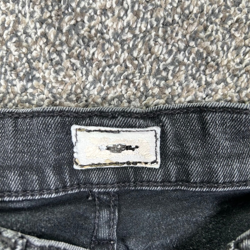 Mother The Swooner Ankle Jeans‎ Cat Got Your Tongue Faded Black Skinny Womens 25 - Picture 6 of 15